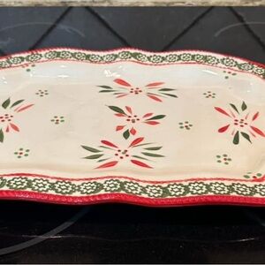 Festive Floral Serving Platter